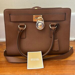 Michael Kors Hamilton Saffiano Leather Handbag